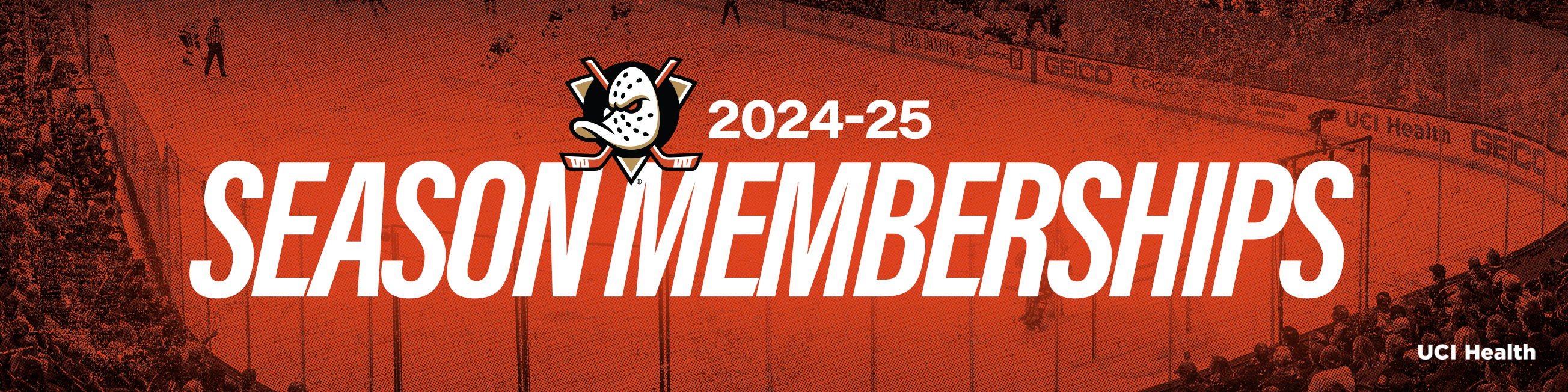 Anaheim Ducks Orange Alliance 2024–25 season presented by UCI Health ticket memberships header image