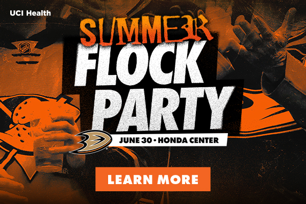 Anaheim Ducks Summer Flock Party on June 30 at Honda Center: click to learn more